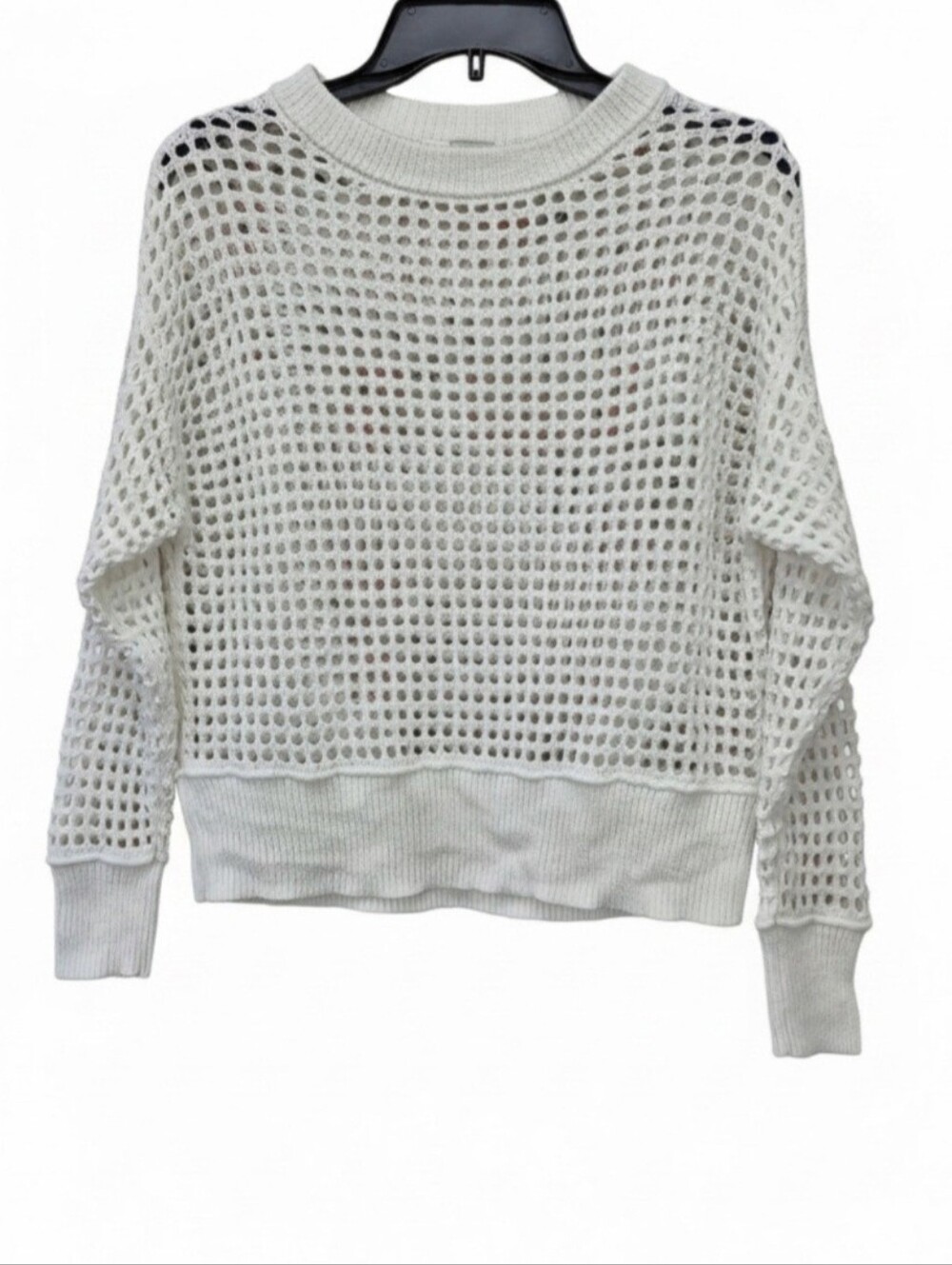 A New Day Open Knit Crochet Pullover Sweater Size XS